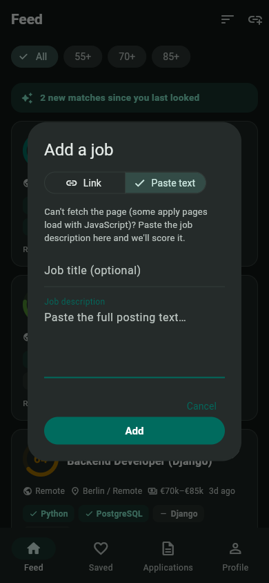 Paste description